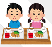 例：給食の場合