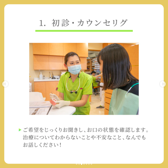 初診：カウンセリング